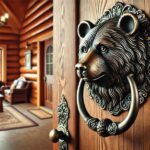 bear head metal zippies door